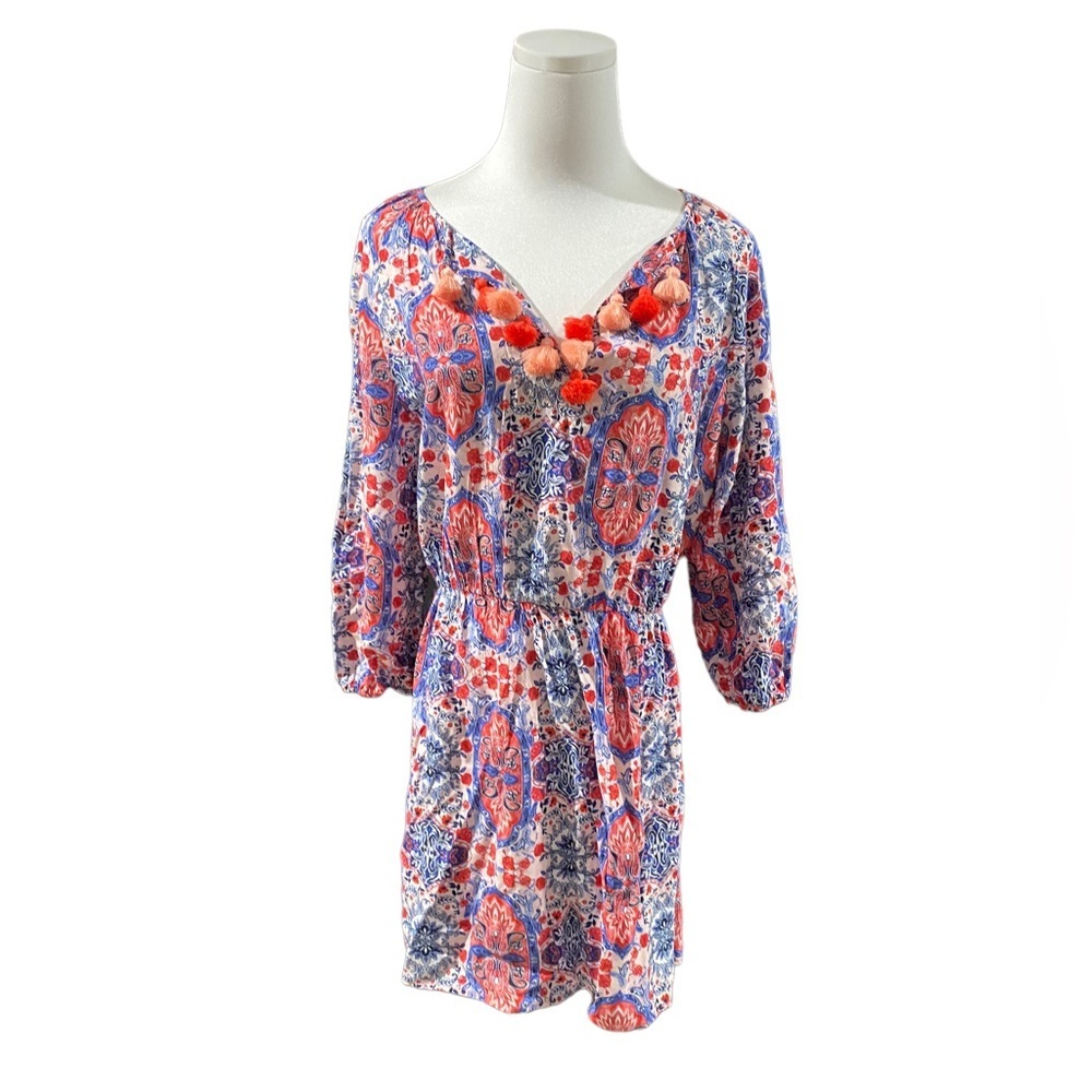 Seafolly Paisley Print Tassel Beach Coverall